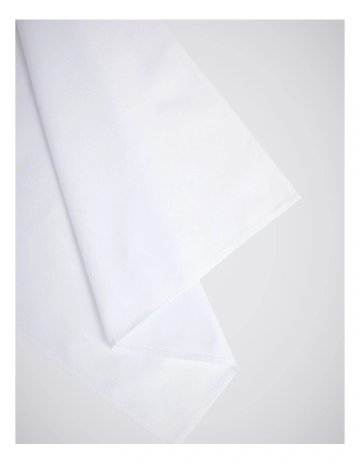 White Cotton Pocket Square image 2
