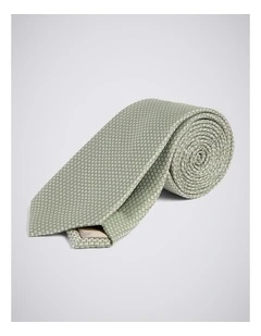 Green Textured Tie