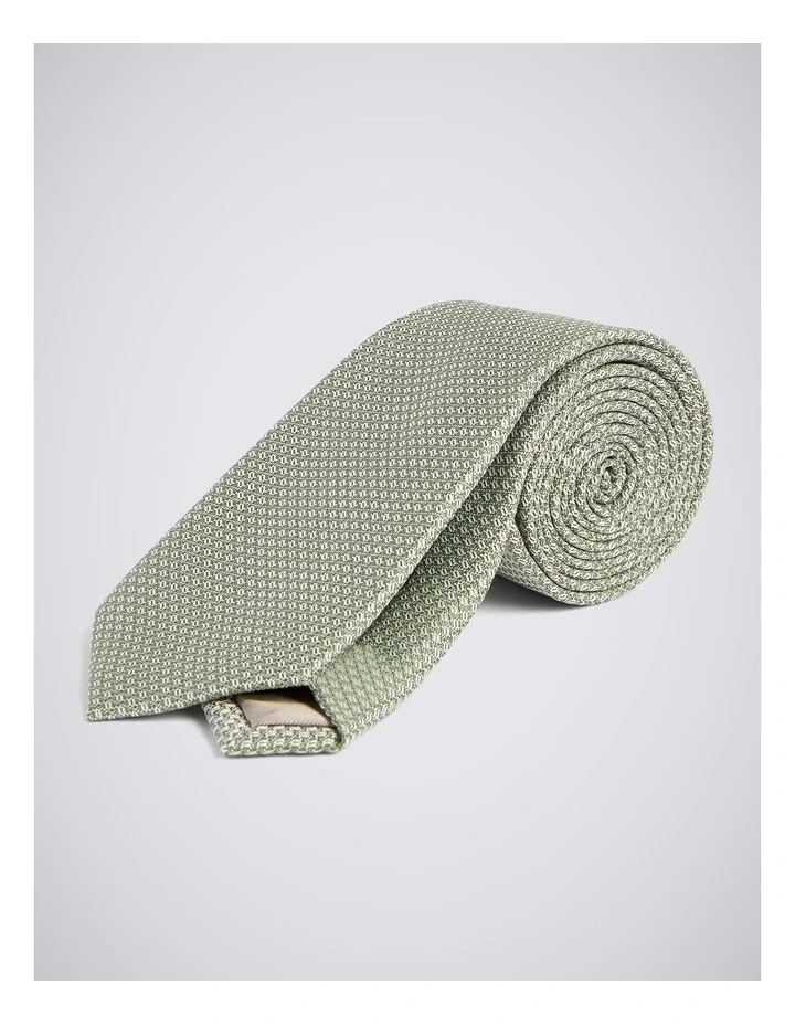Green Textured Tie image 1