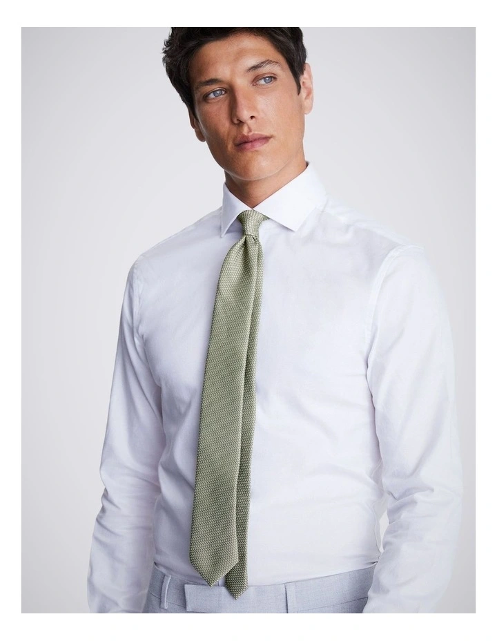 Green Textured Tie image 2