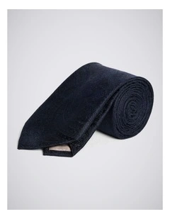 Navy Wedding Paisley Silk Tie