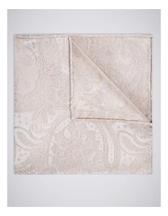 Champagne Wedding Paisley Pocket Square