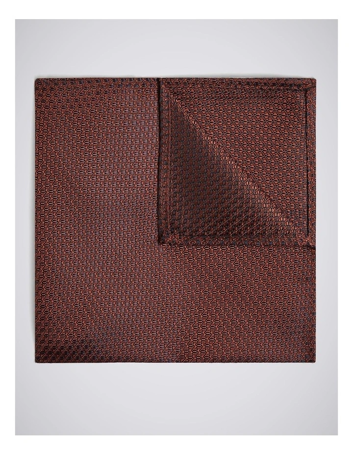 Rust Textured Pocket Square image 1