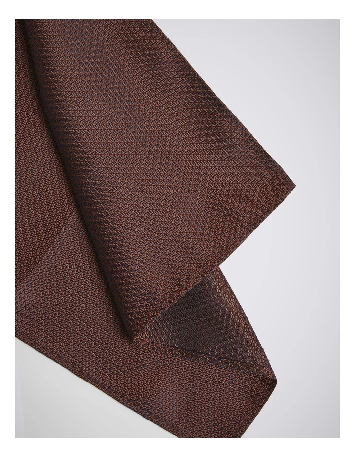 Rust Textured Pocket Square image 2