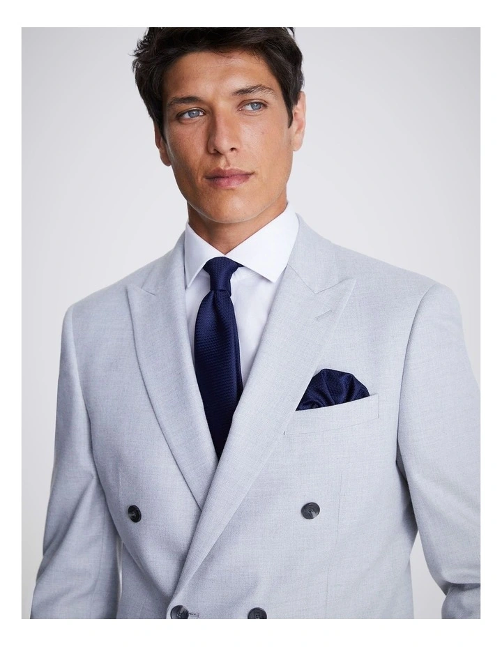 Navy Textured Pocket Square image 3