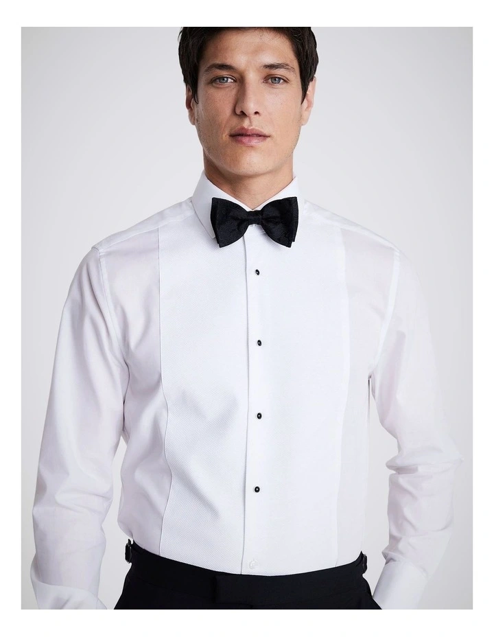 Black Silk Paisley Pre-Tied Bow Tie image 2