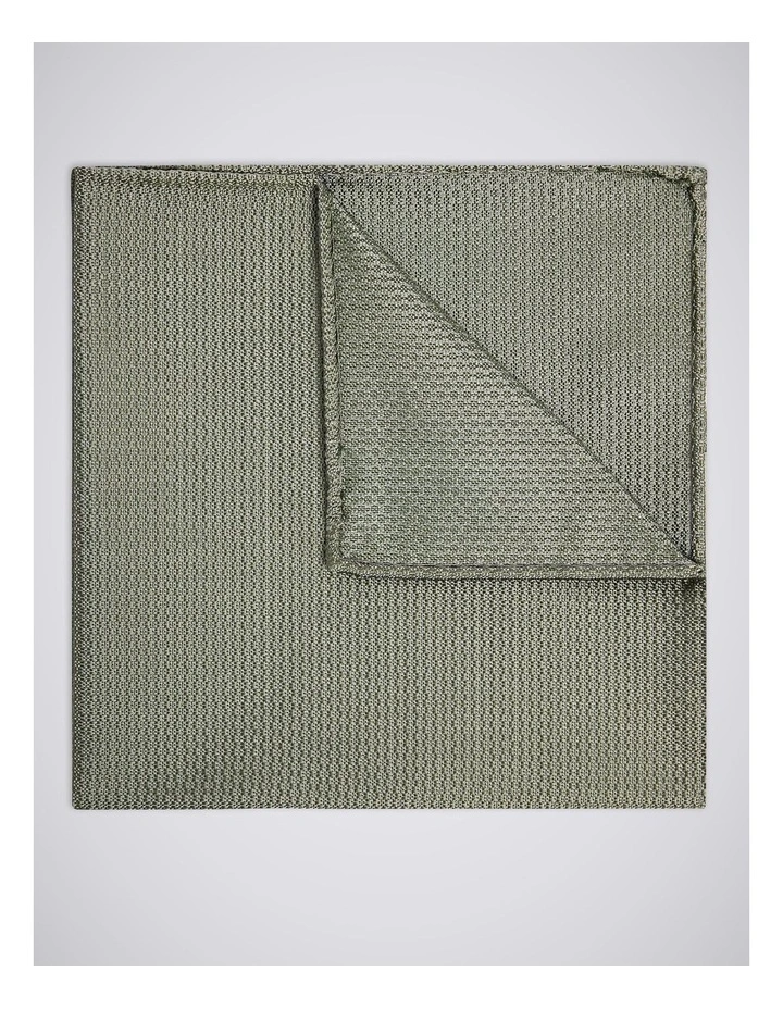 Sage Silk Semi-Plain Pocket Square image 1