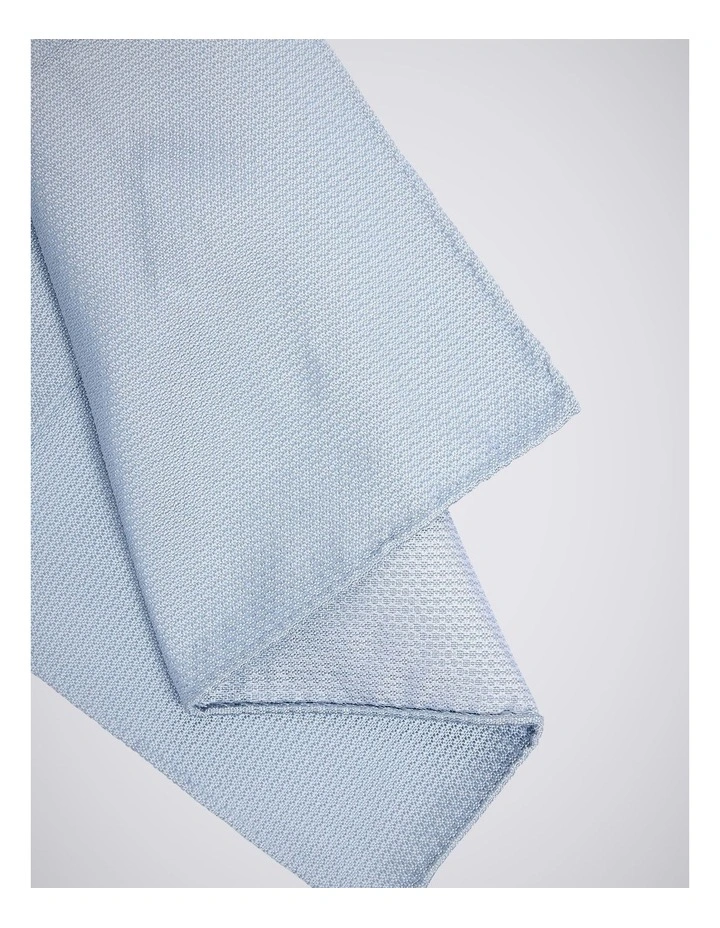 Sky Silk Semi-Plain Pocket Square image 2
