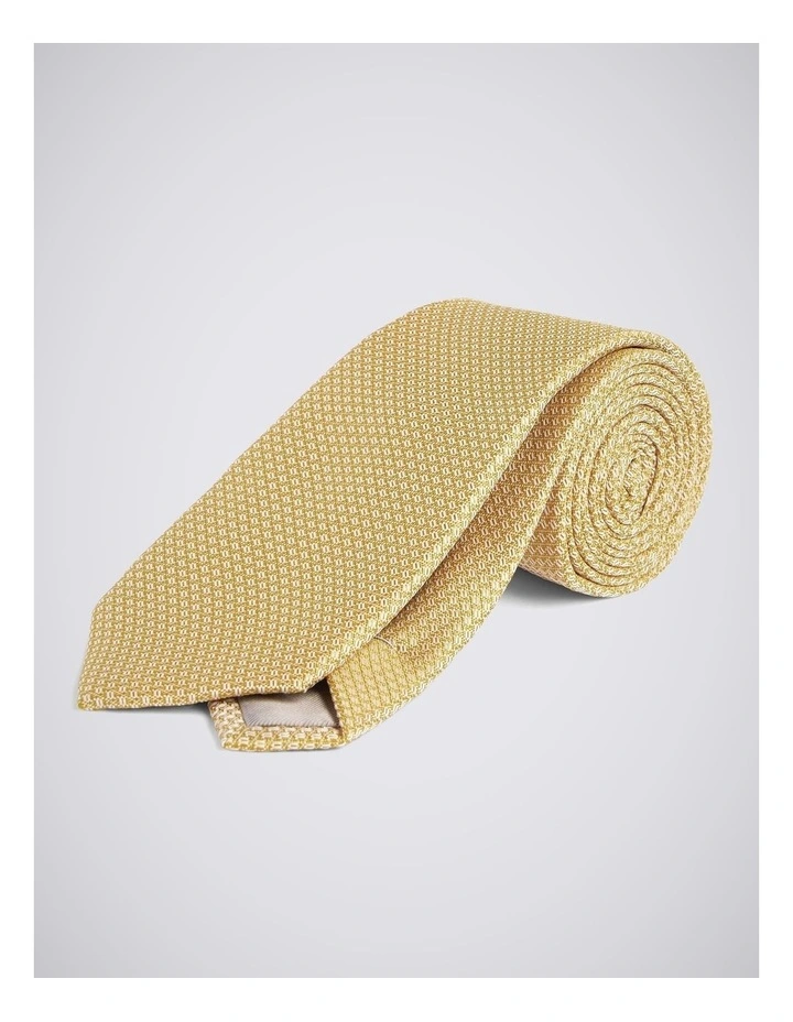 Yellow Textured Tie image 1