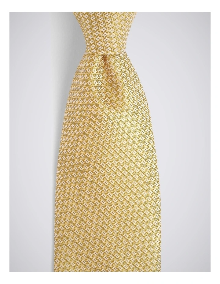 Yellow Textured Tie image 2
