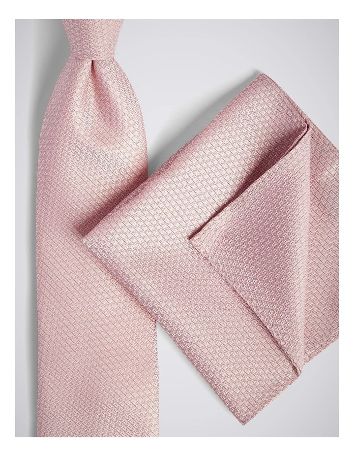Dusty Pink Textured Pocket Square image 3