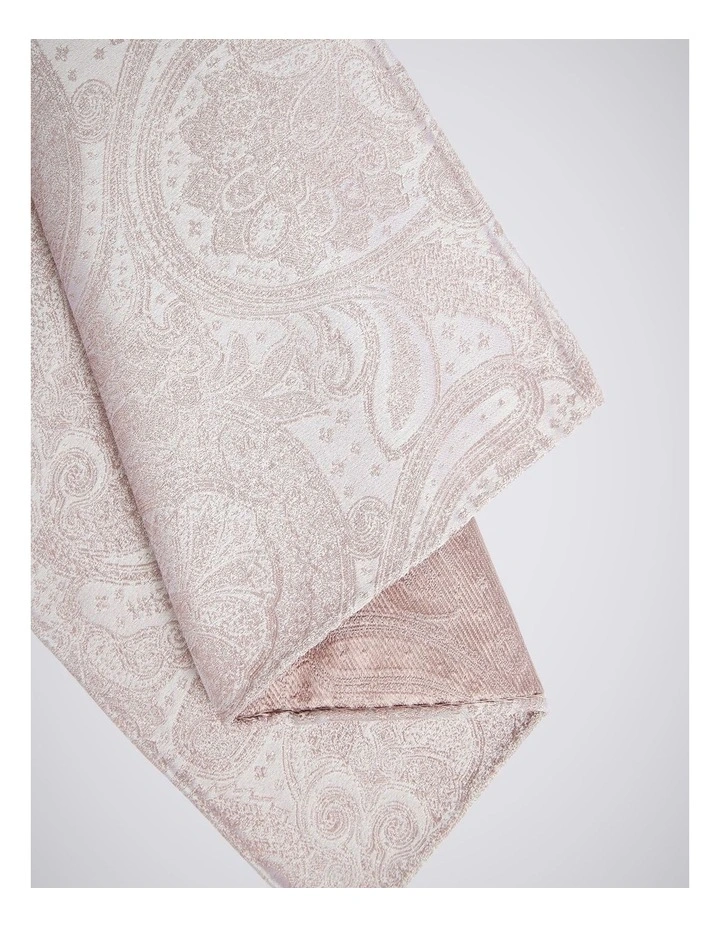 Dusty Pink Wedding Paisley Pocket Square image 2