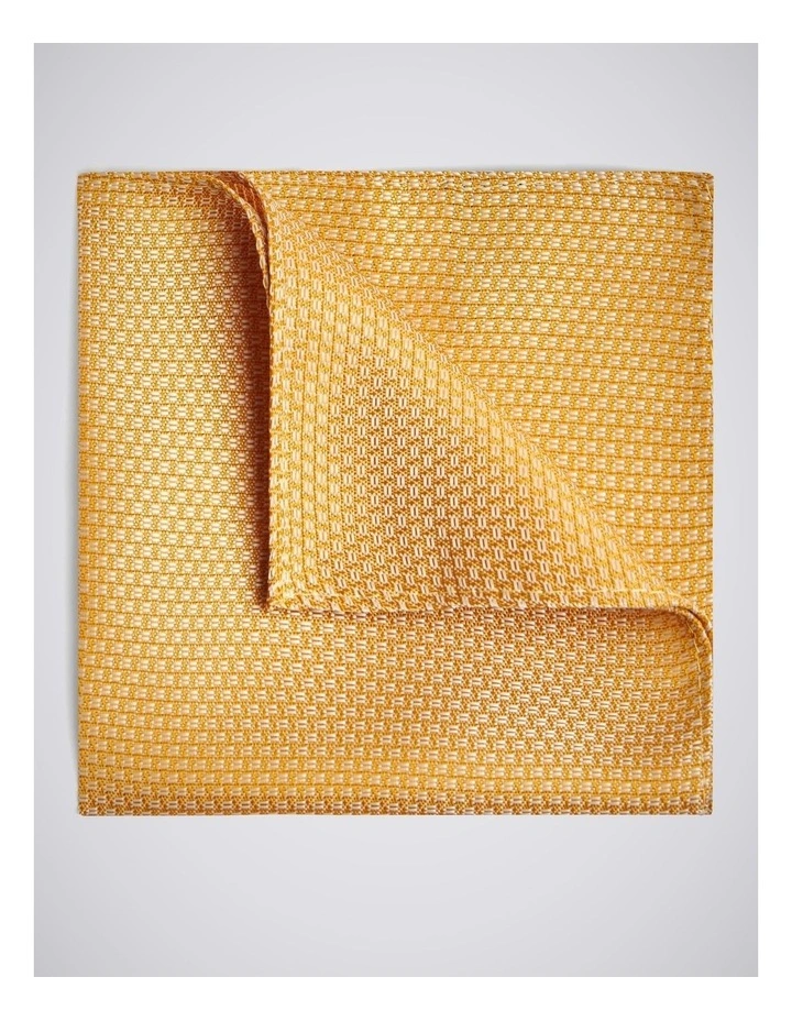 Yellow Textured Pocket Square image 1