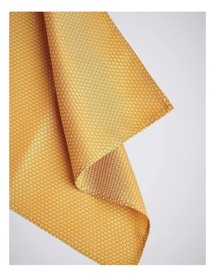 Yellow Textured Pocket Square image 2