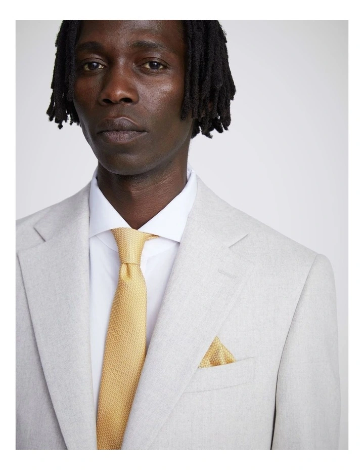 Yellow Textured Pocket Square image 3