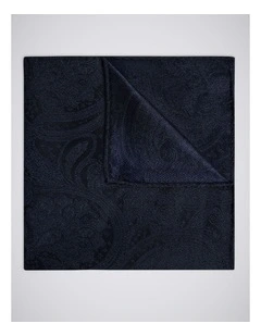 Navy Wedding Paisley Pocket Square