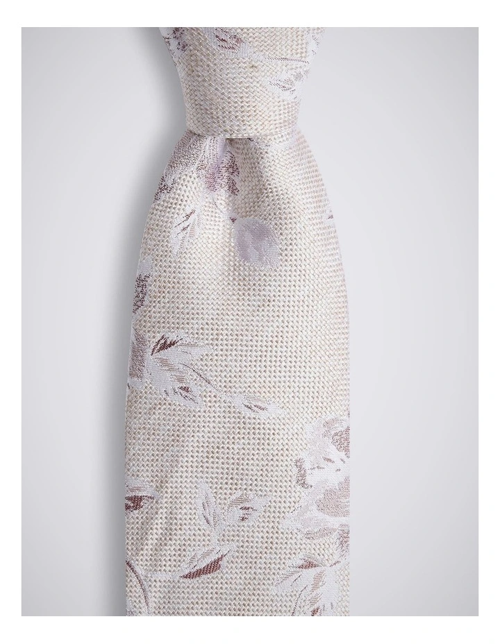 Dusty Pink Floral Silk Tie image 2