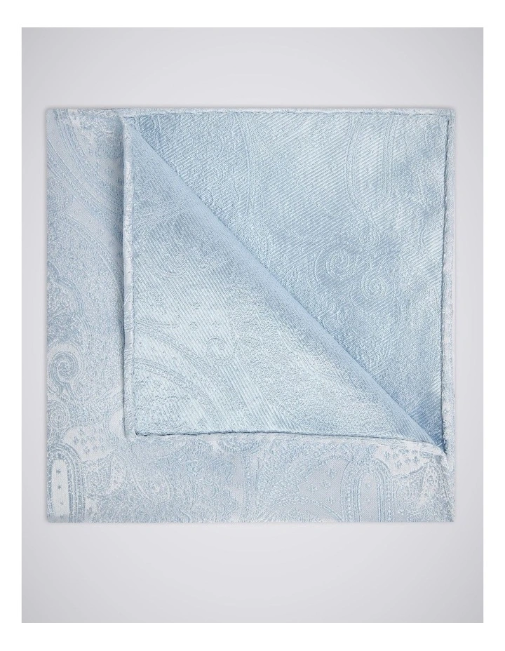 Sky Wedding Paisley Pocket Square image 1