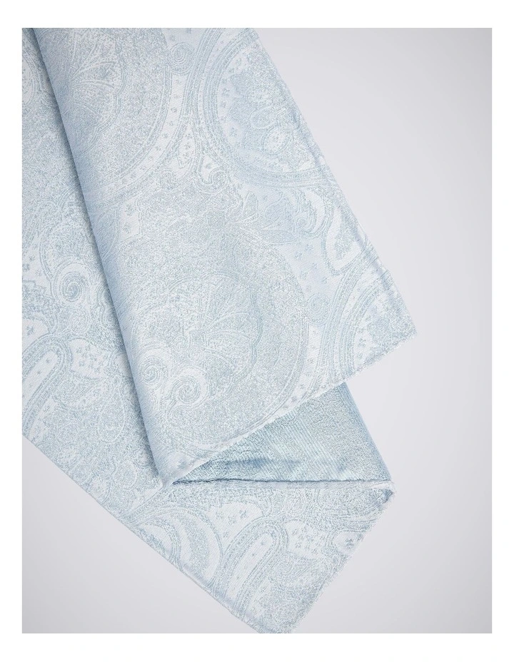 Sky Wedding Paisley Pocket Square image 2
