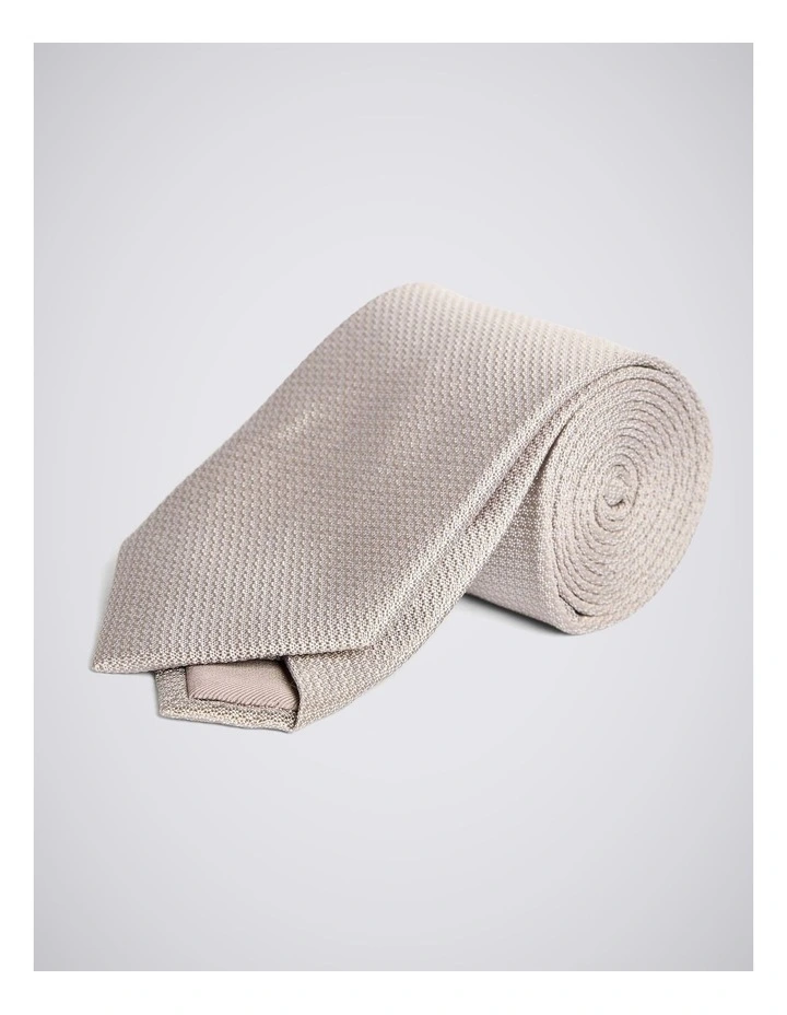Champagne Silk Semi Plain Tie image 1