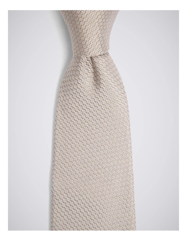 Champagne Silk Semi Plain Tie image 2