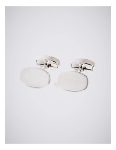 Silver Brushed Cufflinks