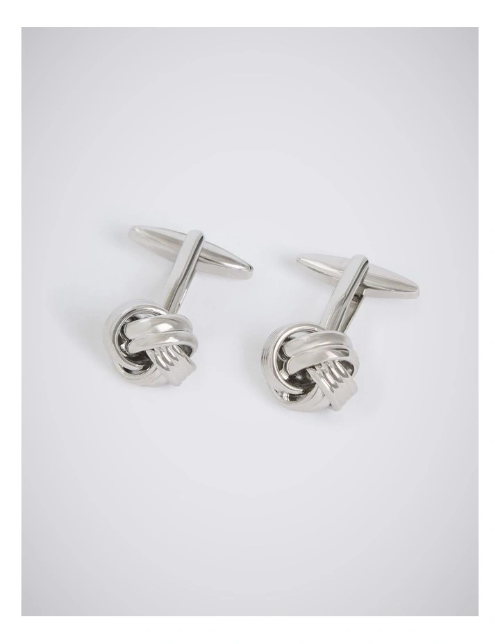 Silver Knot Cufflinks image 1