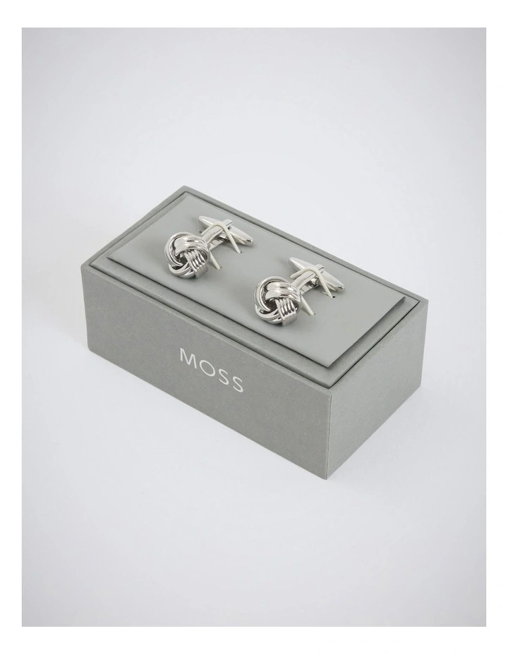 Silver Knot Cufflinks image 2