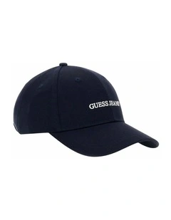 Guess Jeans 3D Embro Baseball Cap in Blue