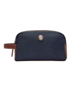 Festina Toiletry Bag Button Navy/Brown