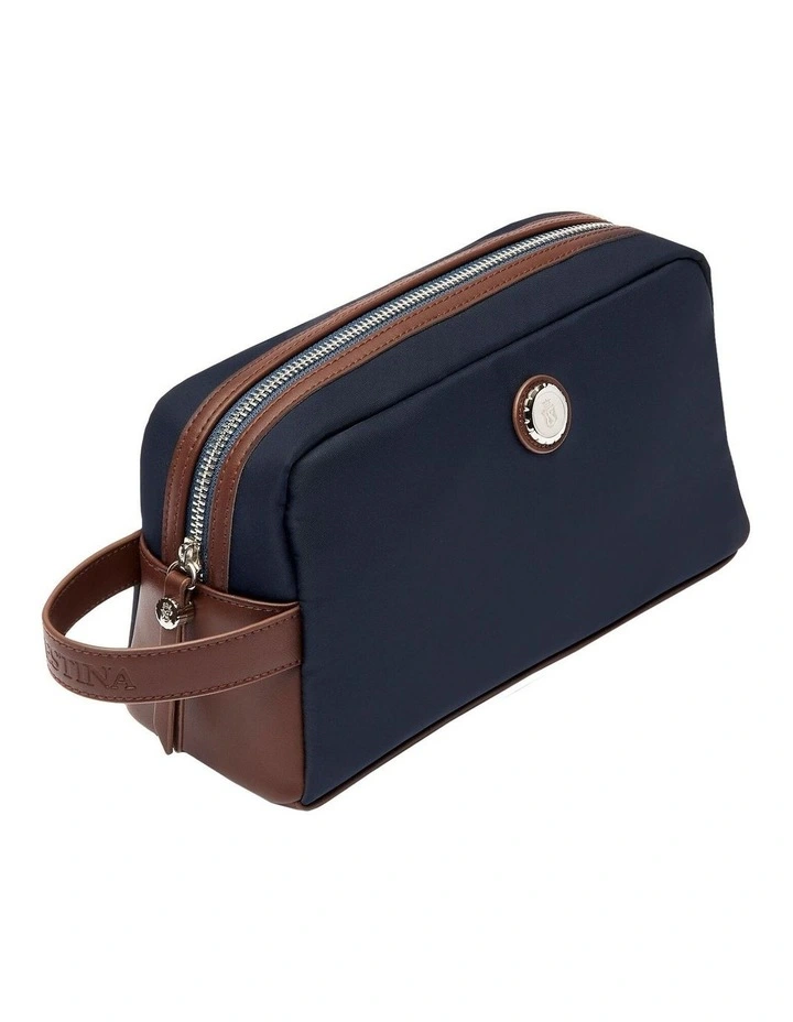 Festina Toiletry Bag Button Navy/Brown image 2