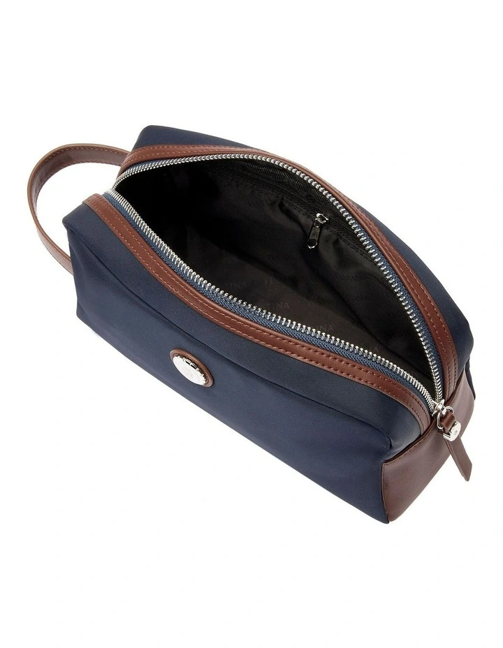 Festina Toiletry Bag Button Navy/Brown image 3