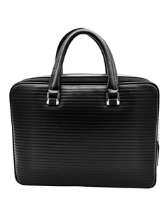 Canvas Black Leather Breif Case