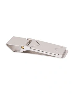 Polished Rhodium Plated Money Clip