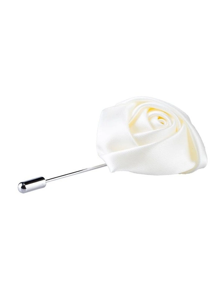 White Rose Lapel Pin image 1