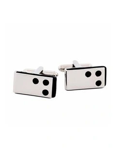 Rhodium Black Epoxy Cufflinks