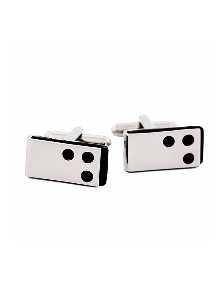 Rhodium Black Epoxy Cufflinks image 1