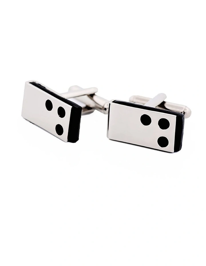 Rhodium Black Epoxy Cufflinks image 3