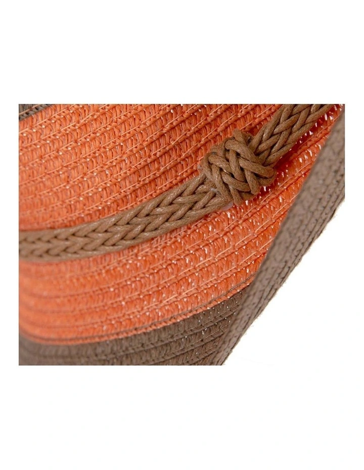 Multicolor Short Brim Fedora Hat M175OR M175OR image 4