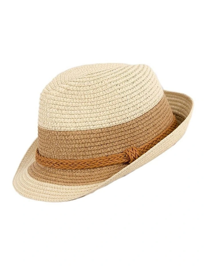 Multicolor Short Brim Fedora Hat M175BR M175BR image 1