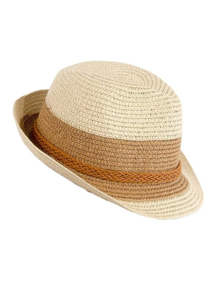 Multicolor Short Brim Fedora Hat M175BR M175BR image 2