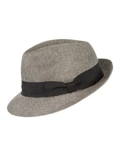 Grey Fedora Homburg Hat M182G