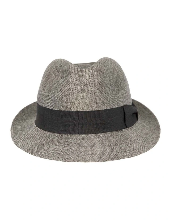 Grey Fedora Homburg Hat M182G image 3