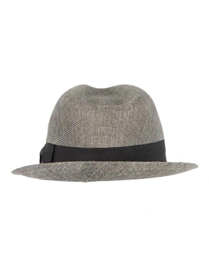 Grey Fedora Homburg Hat M182G image 5
