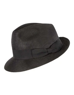 Black Fedora Homburg Hat M182B