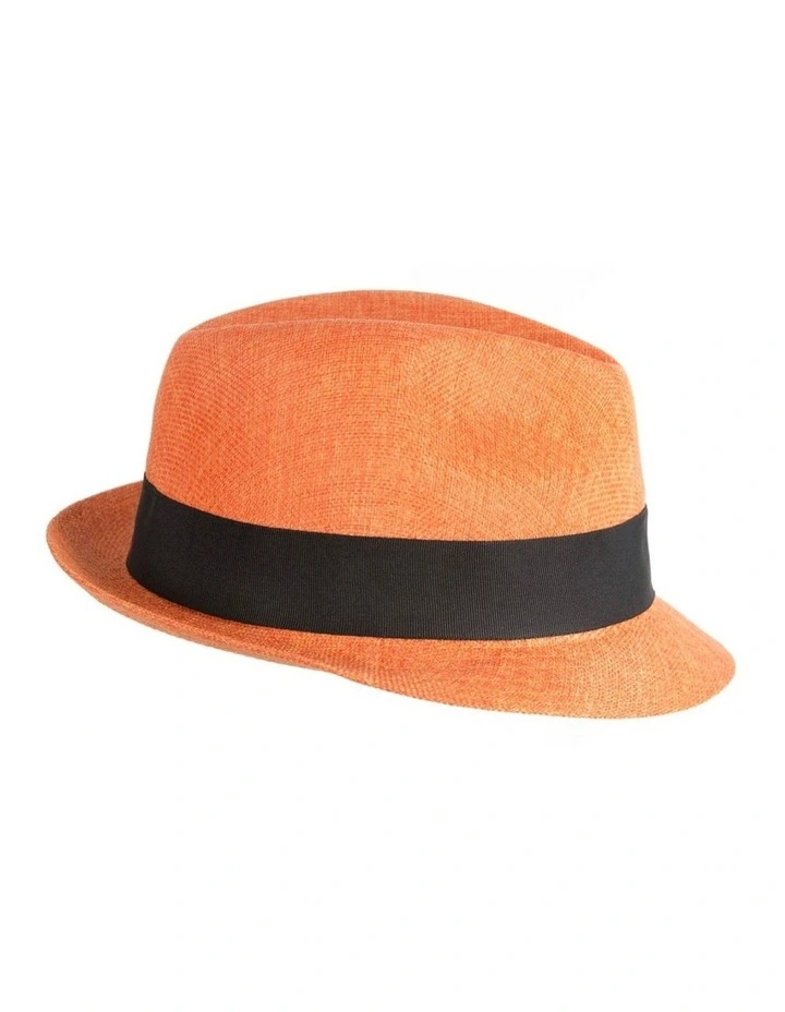 Orange Fedora Homburg Hat by Max Alexander M173OR image 2