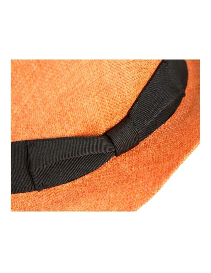 Orange Fedora Homburg Hat by Max Alexander M173OR image 4