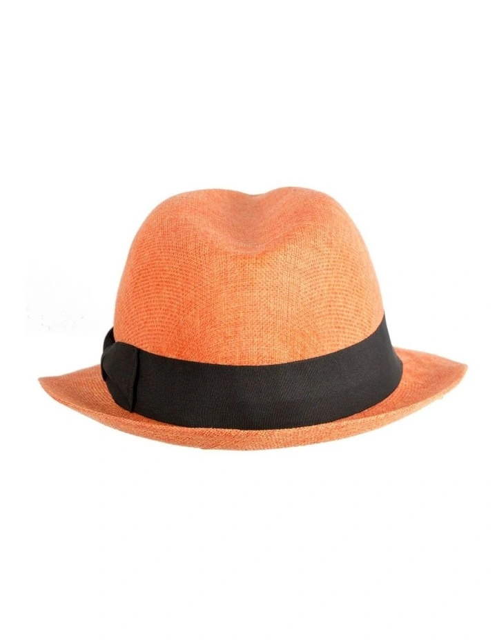 Orange Fedora Homburg Hat by Max Alexander M173OR image 5
