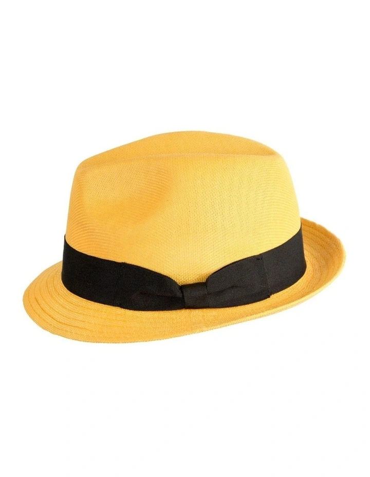 Yellow Fedora Homburg Hat by Max Alexander M173Y image 3