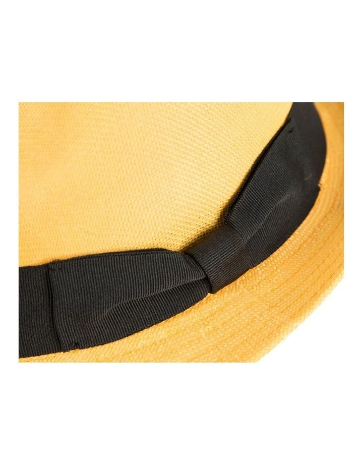 Yellow Fedora Homburg Hat by Max Alexander M173Y image 4